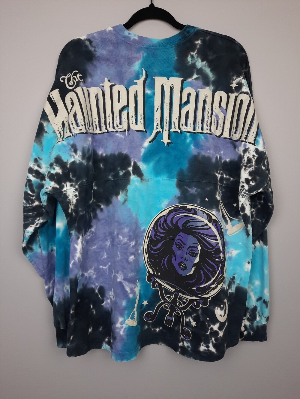 Disney The Haunted Mansion 100% Cotton Tie Dye Long Sleeve Shirt Medium